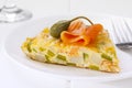 Salmon Frittata with Smoked Salmon