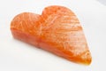 Salmon heart Royalty Free Stock Photo