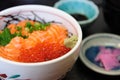 Salmon with Ikura Royalty Free Stock Photo