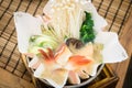 Salmon Kami Nabe, Salmon soup with paper pot japanese style