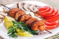 Salmon kebab