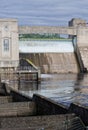 Salmon Ladder at the Pitlochry Dam and Hydro Electric Power Station on The River Tummel Royalty Free Stock Photo