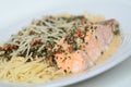 Salmon pasta