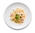 Salmon Pasta Royalty Free Stock Photo