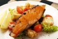 Salmon; pepper grilled