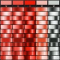 Salmon Pink Bright Red Fiery Red Light Pink and Ash Grey solid color with Luxury Gradient Color Bundle. Perfect for Gradient Royalty Free Stock Photo
