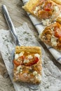 Salmon pizza