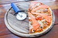 Salmon pizza