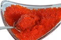 Salmon red caviar