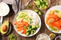 Salmon, rice and vegetable Royalty Free Stock Photo