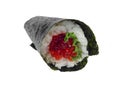 Salmon roe hand roll sushi Royalty Free Stock Photo