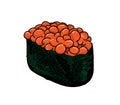 Salmon Roe Sushi Royalty Free Stock Photo