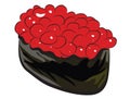 Salmon Roe Sushi Royalty Free Stock Photo