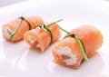 Salmon roll with cheese Royalty Free Stock Photo