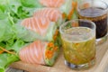 Salmon Salad Rolls Royalty Free Stock Photo