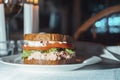 Salmon Salad Sandwich Royalty Free Stock Photo