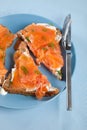 Salmon sandwich Royalty Free Stock Photo