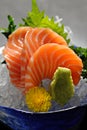 Salmon sashimi