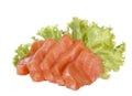 Salmon sashimi isolated Royalty Free Stock Photo