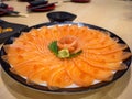 Salmon Sashimi, Japanese food Royalty Free Stock Photo