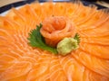 Salmon Sashimi, Japanese food Royalty Free Stock Photo