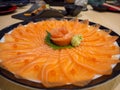 Salmon Sashimi, Japanese food Royalty Free Stock Photo