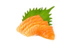 salmon sashimi Royalty Free Stock Photo