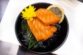 salmon sashimi