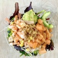 Salmon Shrimp Poke Bowl