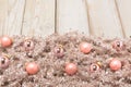 Salmon silver tree garland