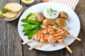 Salmon skewers