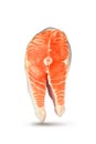 Salmon stake isolated Royalty Free Stock Photo