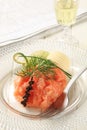 Salmon starter Royalty Free Stock Photo