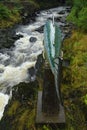 Salmon statue in Ketchikan, Alaska