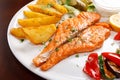 Salmon steak Royalty Free Stock Photo