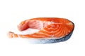 Salmon steak close up Royalty Free Stock Photo