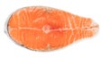 Salmon steak close-up Royalty Free Stock Photo