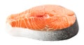 Salmon steak close-up Royalty Free Stock Photo