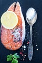 Salmon steak Royalty Free Stock Photo