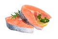 Salmon steaks