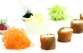 Salmon sushi and caviar Royalty Free Stock Photo