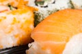 Salmon Sushi Closeup Royalty Free Stock Photo