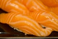 Salmon Sushi closeup