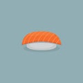 Salmon sushi vector illustration. Salmon sushi vector illustration.