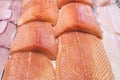 Salmon and troat fillet fish Royalty Free Stock Photo