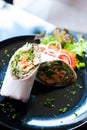 Salmon wrap Royalty Free Stock Photo