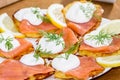 Salmon, yogurt and potatoes