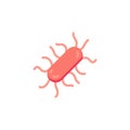 Salmonella bacterium flat icon