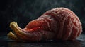 Salmonella Contamination Risk in Raw Meat Observed in a Kitchen Setting Royalty Free Stock Photo