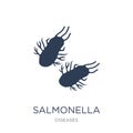 Salmonella icon. Trendy flat vector Salmonella icon on white background from Diseases collection Royalty Free Stock Photo